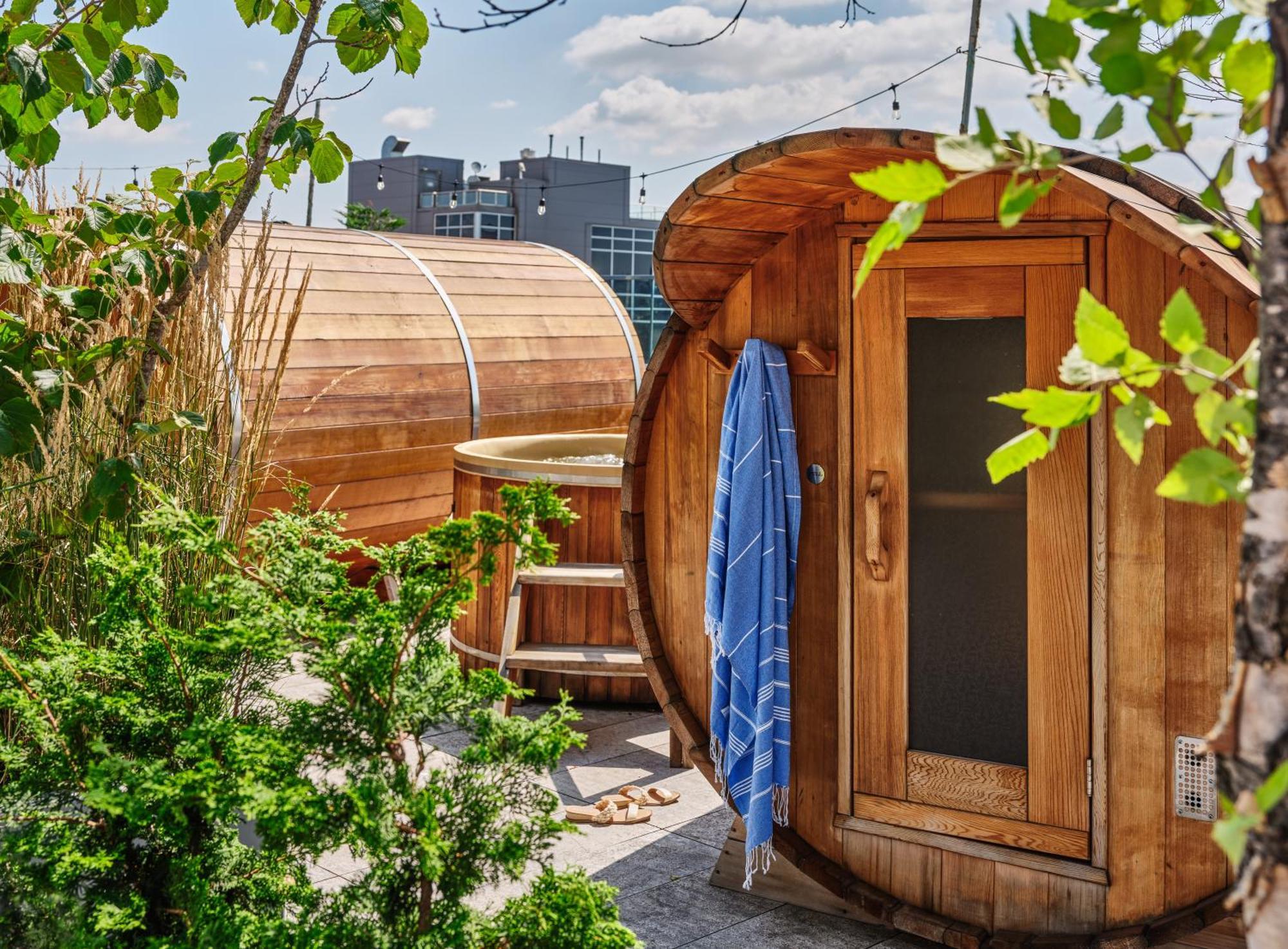 Hotel The William Vale New York Exteriér fotografie Barrel sauna